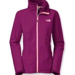 The North Face Women’s Purple and Pink Morninglory Fleece Jacket, Size Medium